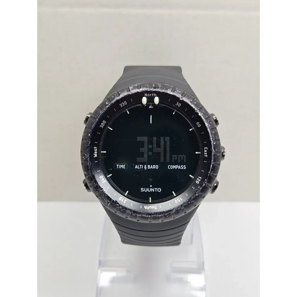 Suunto Core All Black Mens Digital Watch Altimeter Barometer Compass New Battery